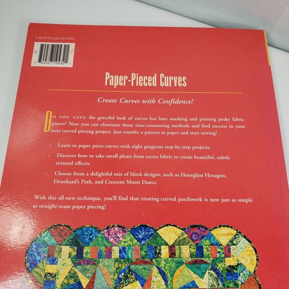 Paper Pieced Curves 8 Quilted Projects by Jodie Davis 2000 Patchwork Patterns - Picture 3 of 15